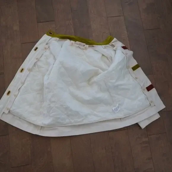 Tory Burch Cadyn Barn Jacket Natural Canvas Tone Toggle Button Womens Size 8 - Picture 4 of 10